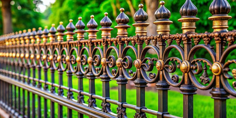 Wrought Iron Fence Design